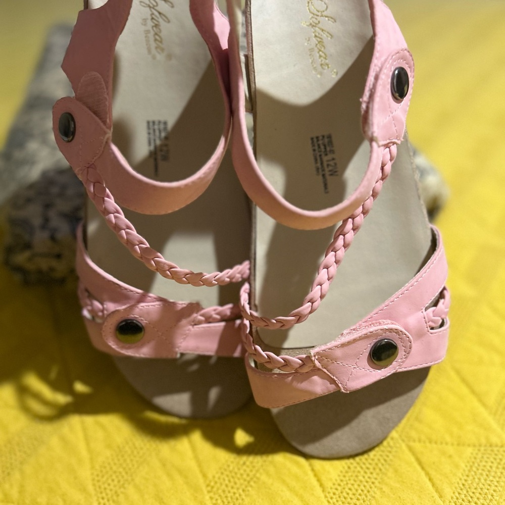 Beacon Pink Braided Sandals
